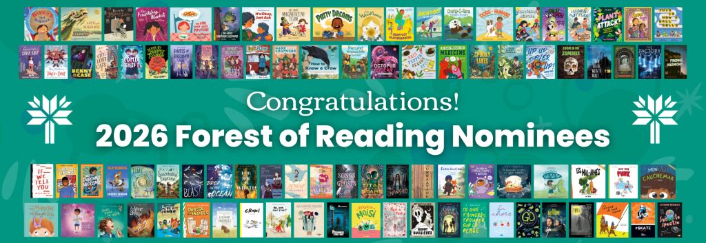 Covers of the 2026 Forest of Reading nominated books