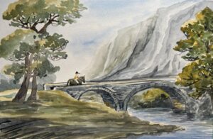 Payne's Grey Landscape